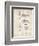 PP47 Vintage Parchment-Borders Cole-Framed Premium Giclee Print