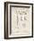 PP47 Vintage Parchment-Borders Cole-Framed Premium Giclee Print