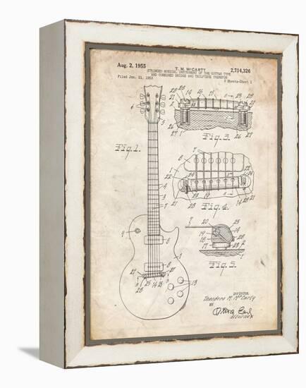 PP47 Vintage Parchment-Borders Cole-Framed Premier Image Canvas