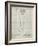 PP48 Antique Grid Parchment-Borders Cole-Framed Giclee Print