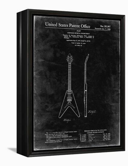 PP48 Black Grunge-Borders Cole-Framed Premier Image Canvas