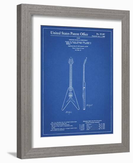 PP48 Blueprint-Borders Cole-Framed Giclee Print