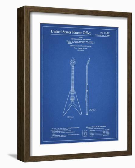 PP48 Blueprint-Borders Cole-Framed Giclee Print