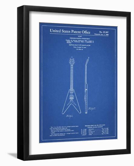 PP48 Blueprint-Borders Cole-Framed Giclee Print