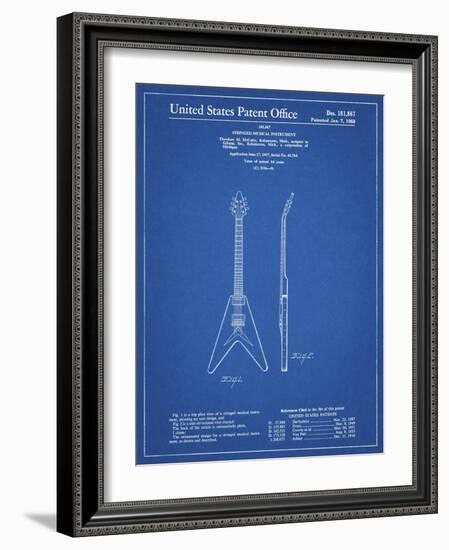 PP48 Blueprint-Borders Cole-Framed Giclee Print