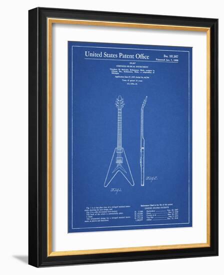 PP48 Blueprint-Borders Cole-Framed Giclee Print