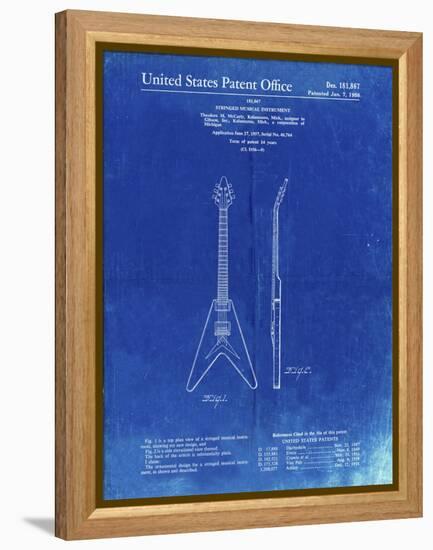 PP48 Faded Blueprint-Borders Cole-Framed Premier Image Canvas