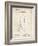 PP48 Vintage Parchment-Borders Cole-Framed Giclee Print