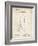 PP48 Vintage Parchment-Borders Cole-Framed Giclee Print