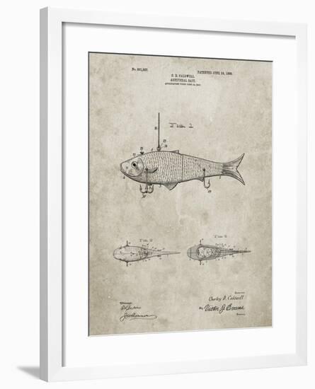 PP485-Sandstone Fishing Artificial Bait Poster-Cole Borders-Framed Giclee Print