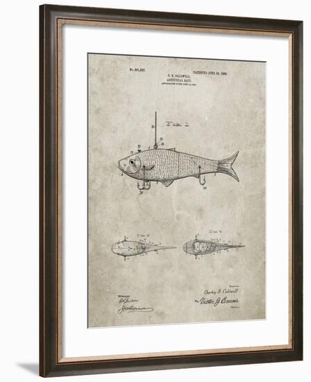 PP485-Sandstone Fishing Artificial Bait Poster-Cole Borders-Framed Giclee Print