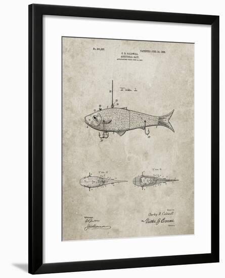 PP485-Sandstone Fishing Artificial Bait Poster-Cole Borders-Framed Giclee Print