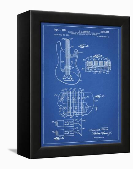 PP49 Blueprint-Borders Cole-Framed Premier Image Canvas