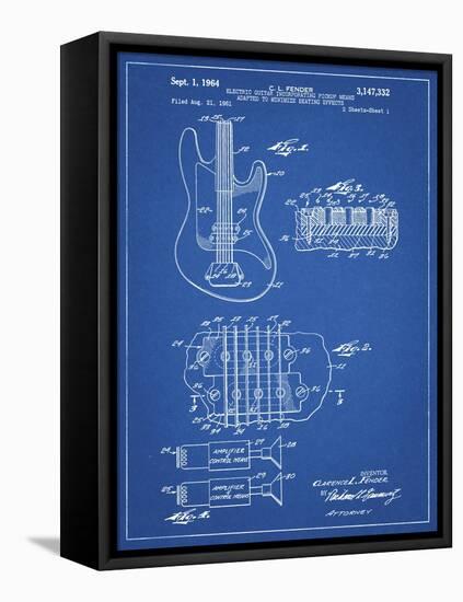 PP49 Blueprint-Borders Cole-Framed Premier Image Canvas