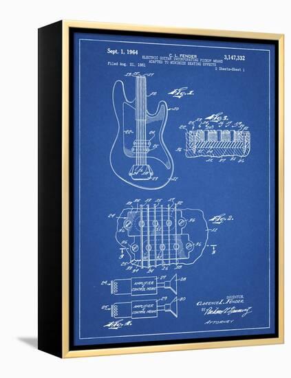 PP49 Blueprint-Borders Cole-Framed Premier Image Canvas