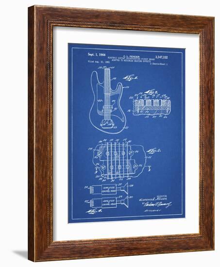 PP49 Blueprint-Borders Cole-Framed Giclee Print