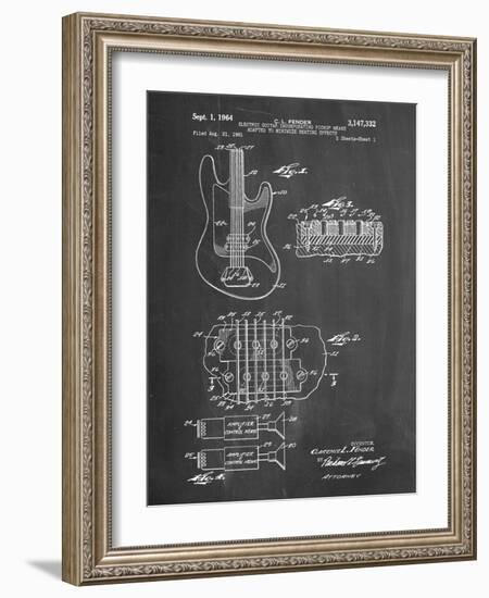 PP49 Chalkboard-Borders Cole-Framed Giclee Print