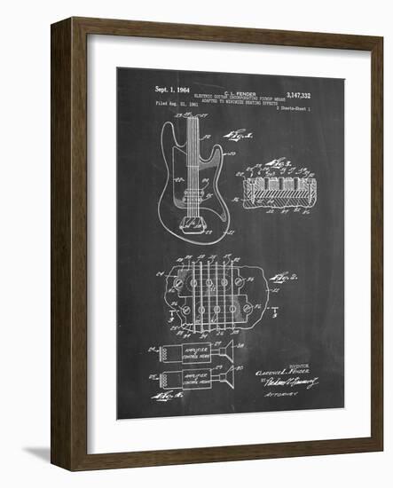 PP49 Chalkboard-Borders Cole-Framed Giclee Print