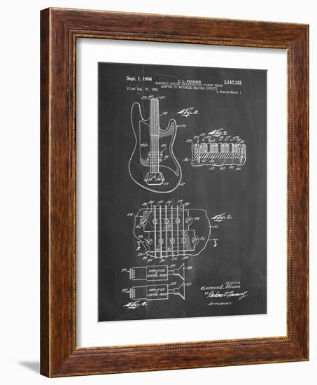 PP49 Chalkboard-Borders Cole-Framed Giclee Print