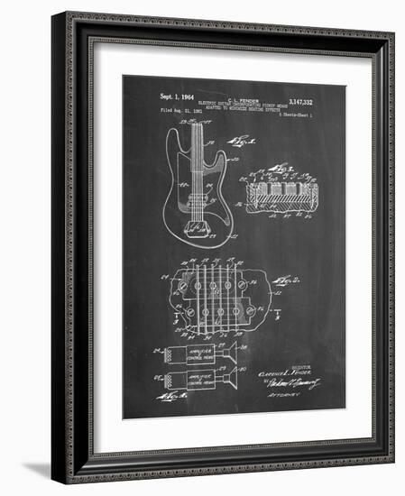 PP49 Chalkboard-Borders Cole-Framed Giclee Print