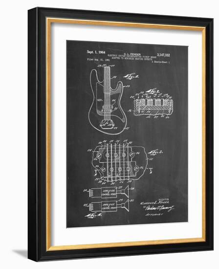 PP49 Chalkboard-Borders Cole-Framed Giclee Print