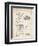 PP49 Vintage Parchment-Borders Cole-Framed Giclee Print