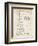 PP49 Vintage Parchment-Borders Cole-Framed Giclee Print