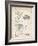 PP49 Vintage Parchment-Borders Cole-Framed Giclee Print