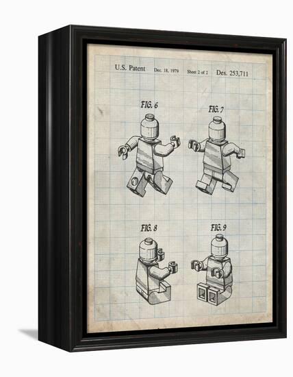 PP50 Antique Grid Parchment-Borders Cole-Framed Premier Image Canvas