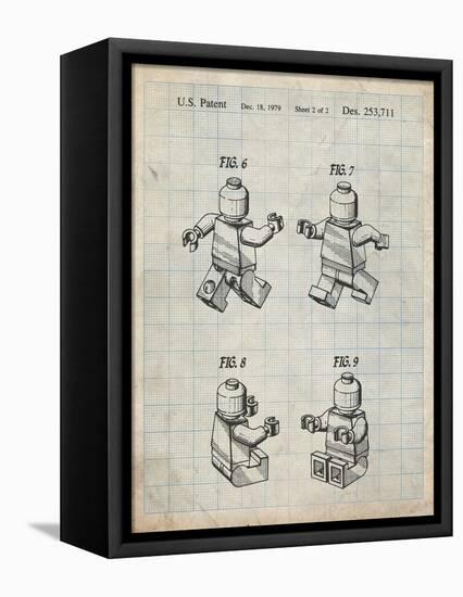 PP50 Antique Grid Parchment-Borders Cole-Framed Premier Image Canvas