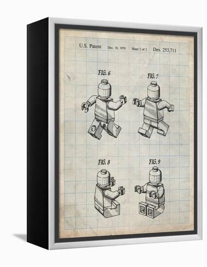 PP50 Antique Grid Parchment-Borders Cole-Framed Premier Image Canvas