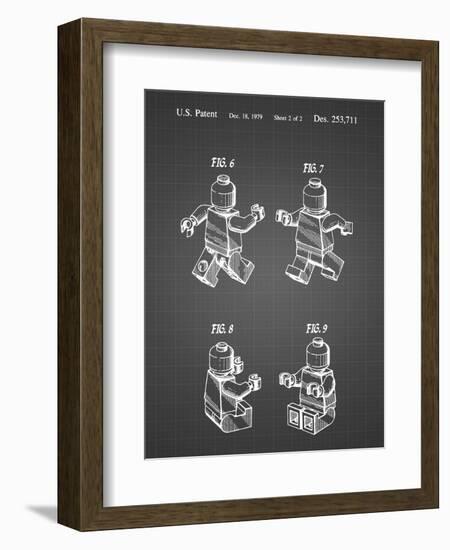 PP50 Black Grid-Borders Cole-Framed Giclee Print