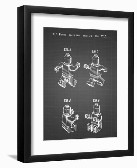 PP50 Black Grid-Borders Cole-Framed Giclee Print