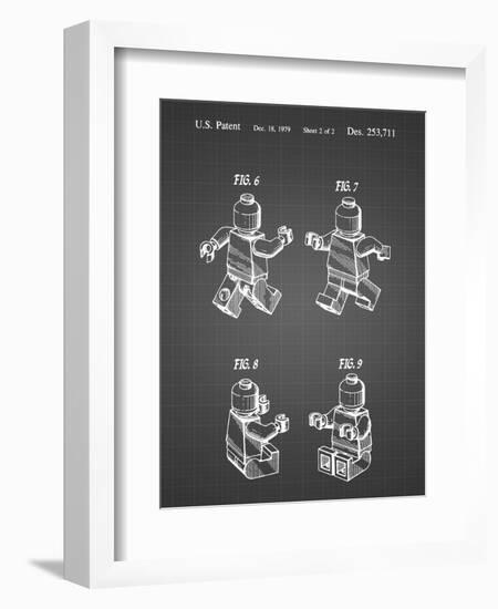 PP50 Black Grid-Borders Cole-Framed Giclee Print