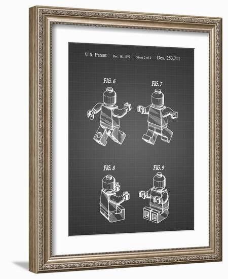 PP50 Black Grid-Borders Cole-Framed Giclee Print