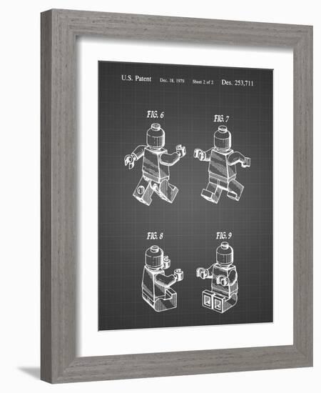 PP50 Black Grid-Borders Cole-Framed Giclee Print