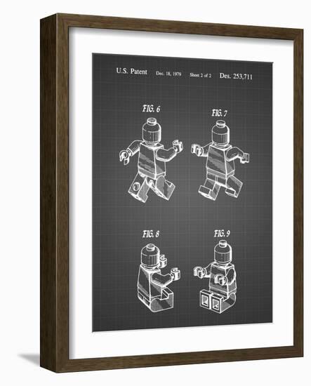 PP50 Black Grid-Borders Cole-Framed Giclee Print