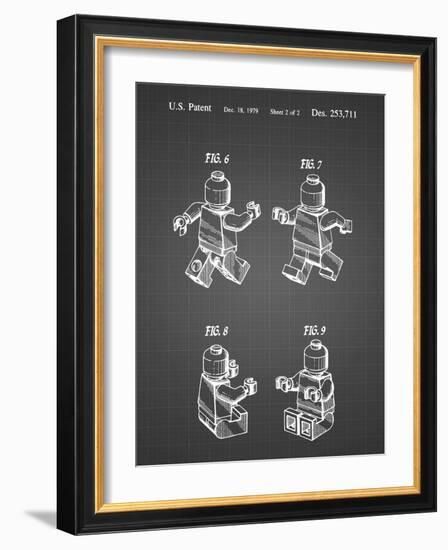 PP50 Black Grid-Borders Cole-Framed Giclee Print