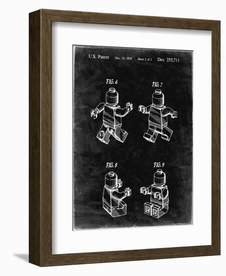 PP50 Black Grunge-Borders Cole-Framed Giclee Print