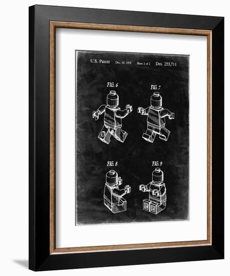 PP50 Black Grunge-Borders Cole-Framed Giclee Print