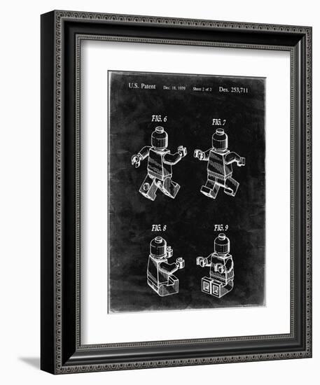 PP50 Black Grunge-Borders Cole-Framed Giclee Print