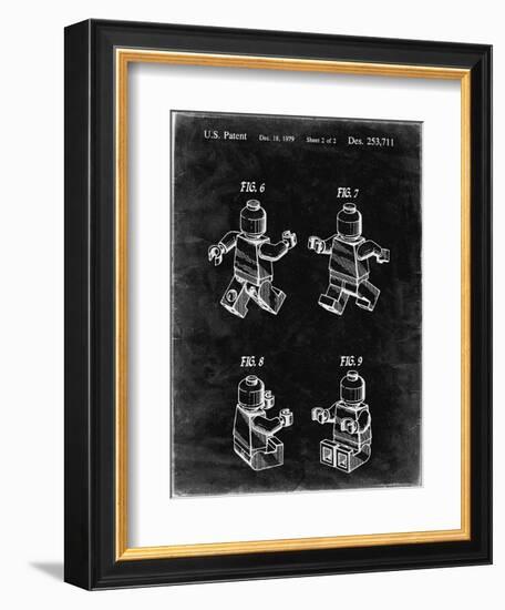 PP50 Black Grunge-Borders Cole-Framed Giclee Print