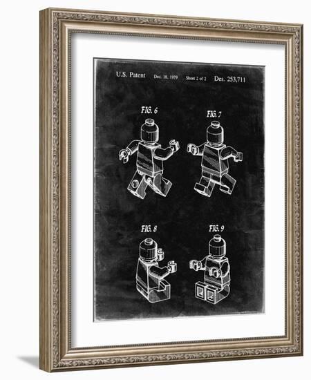 PP50 Black Grunge-Borders Cole-Framed Giclee Print