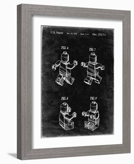 PP50 Black Grunge-Borders Cole-Framed Giclee Print