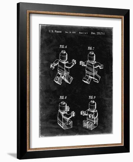 PP50 Black Grunge-Borders Cole-Framed Giclee Print