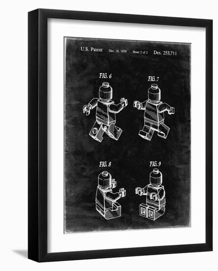 PP50 Black Grunge-Borders Cole-Framed Giclee Print