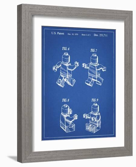 PP50 Blueprint-Borders Cole-Framed Giclee Print