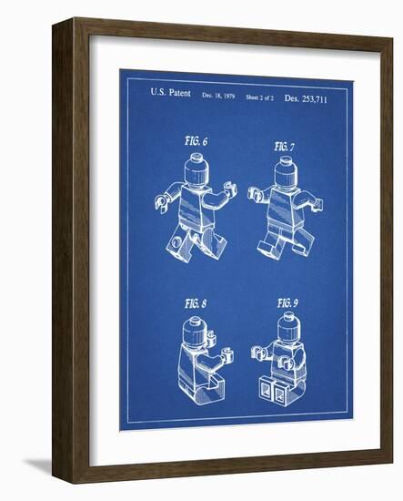 PP50 Blueprint-Borders Cole-Framed Giclee Print