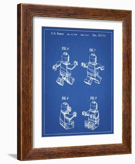 PP50 Blueprint-Borders Cole-Framed Giclee Print