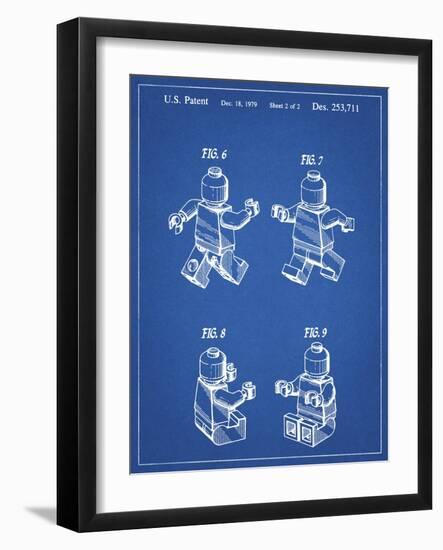 PP50 Blueprint-Borders Cole-Framed Giclee Print